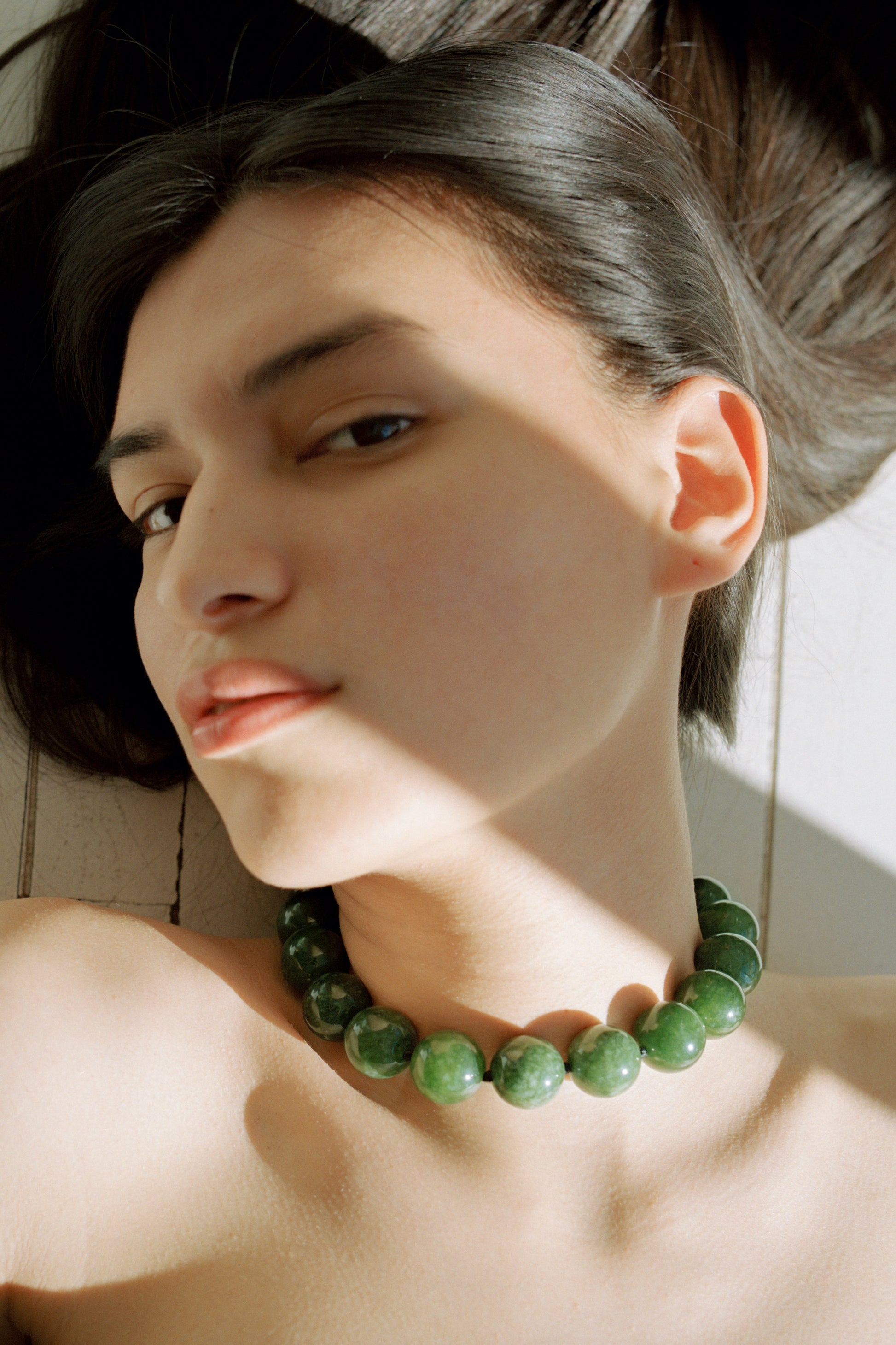 JADE BOULE COLLAR