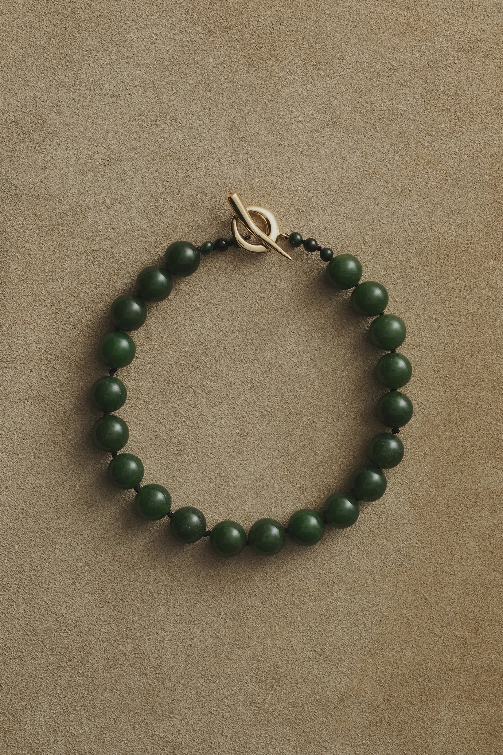 MEDIUM BOULE COLLAR IN JADE