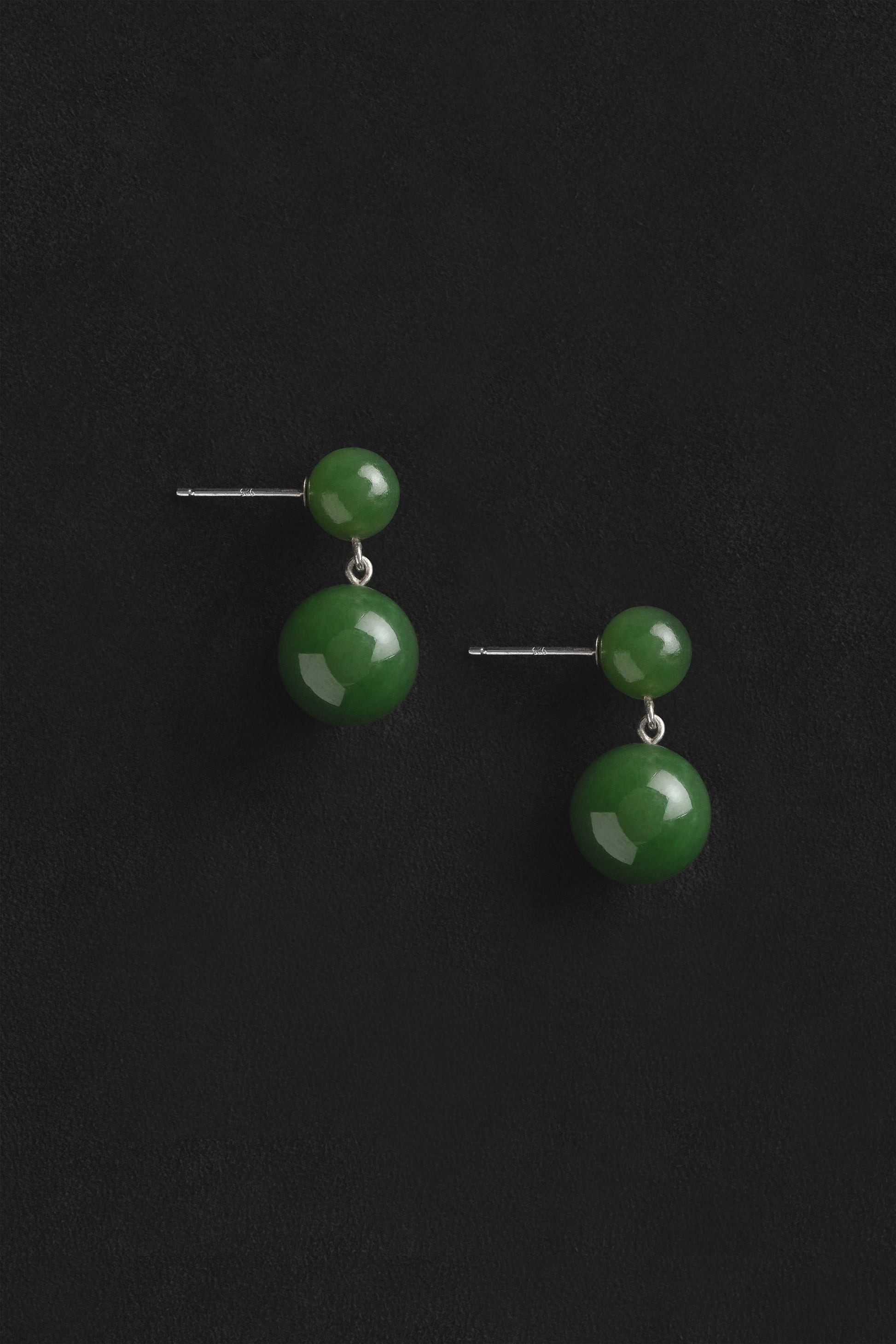 EVERYDAY BOULE EARRINGS IN JADE