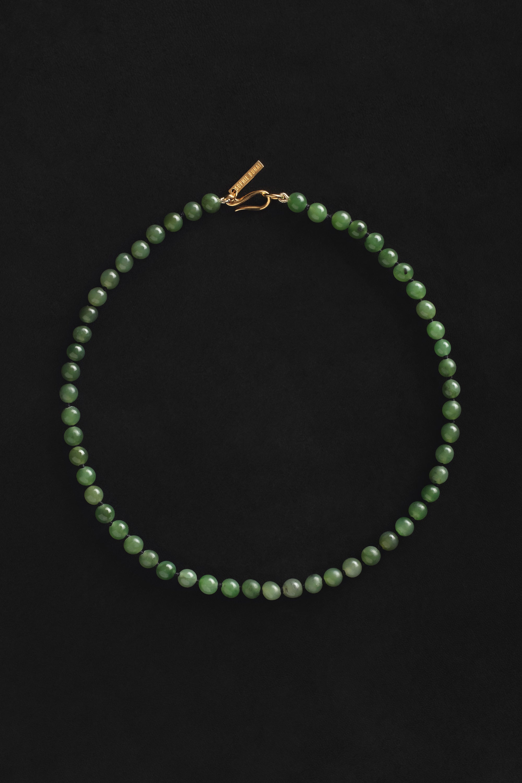 TINY JADE BOULE COLLAR