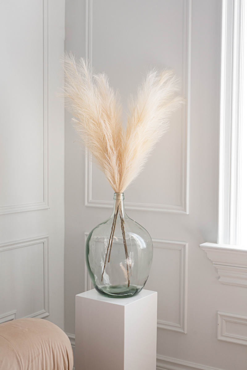 PAMPAS GRASS SIZE LARGE COLOUR CREAM ARTIFICIAL FAUX