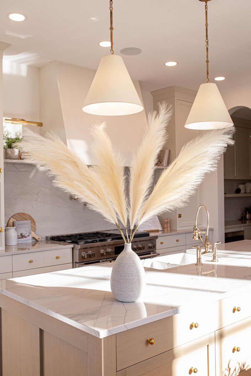 PAMPAS GRASS SIZE LARGE COLOUR CREAM ARTIFICIAL FAUX