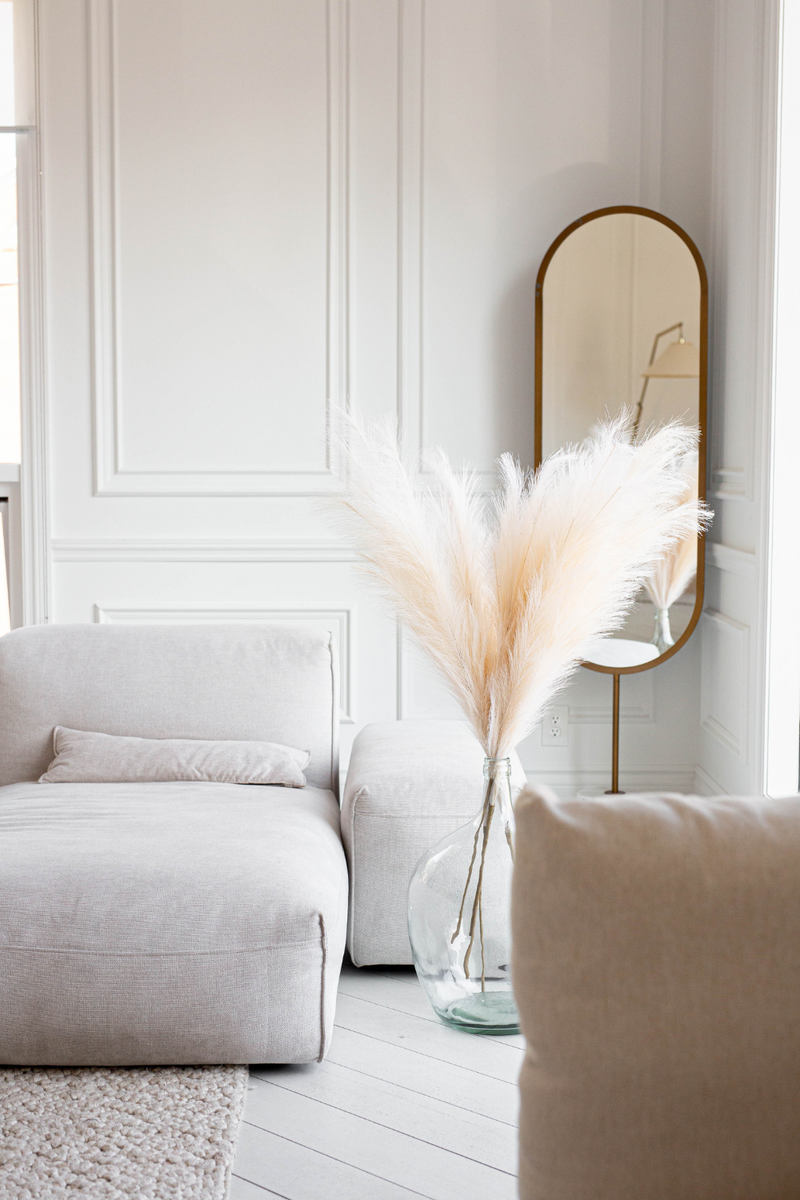 PAMPAS GRASS SIZE LARGE COLOUR CREAM ARTIFICIAL FAUX