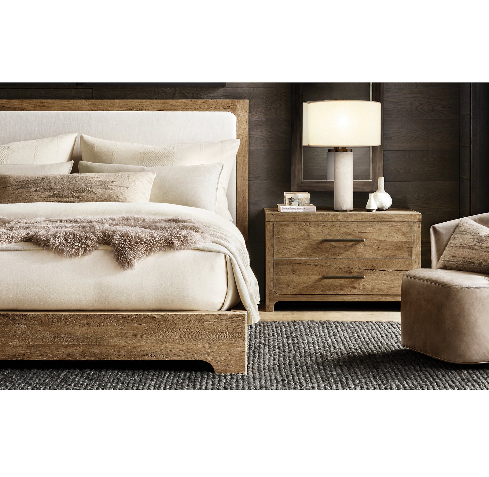 ALPACA & SILK FINE BOUCLÉ PILLOW COVER - SQUARE