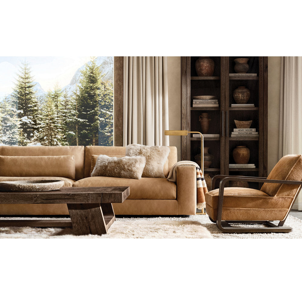 NATURAL SHEEPSKIN PILLOW COVER - SQUARE