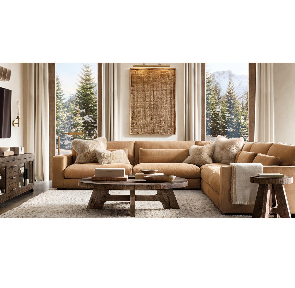 NATURAL SHEEPSKIN PILLOW COVER - SQUARE