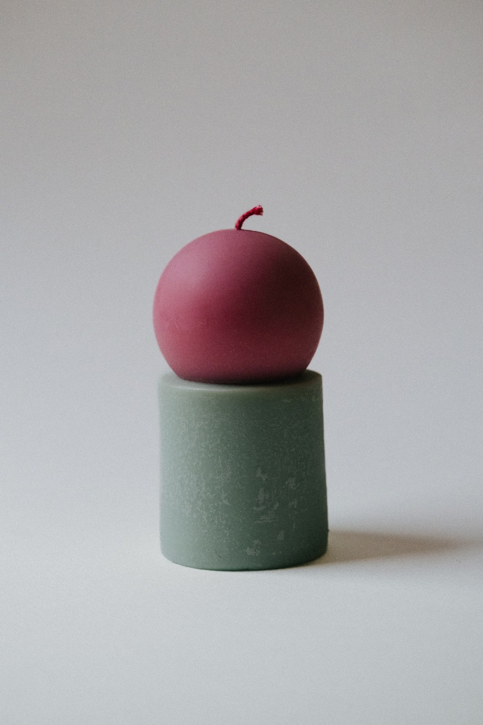 Lulu Candle green-bordo