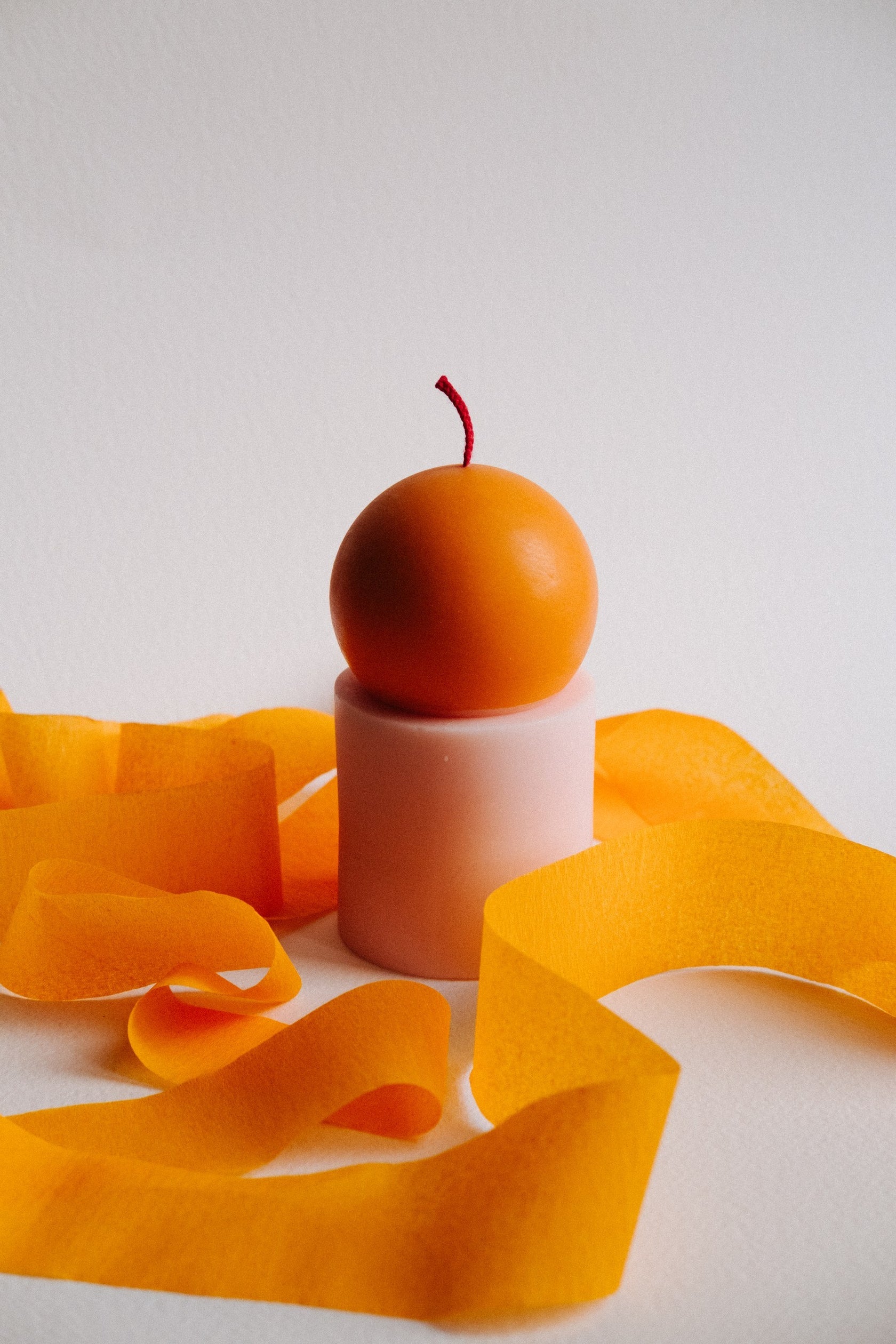 Lulu Candle pink orange