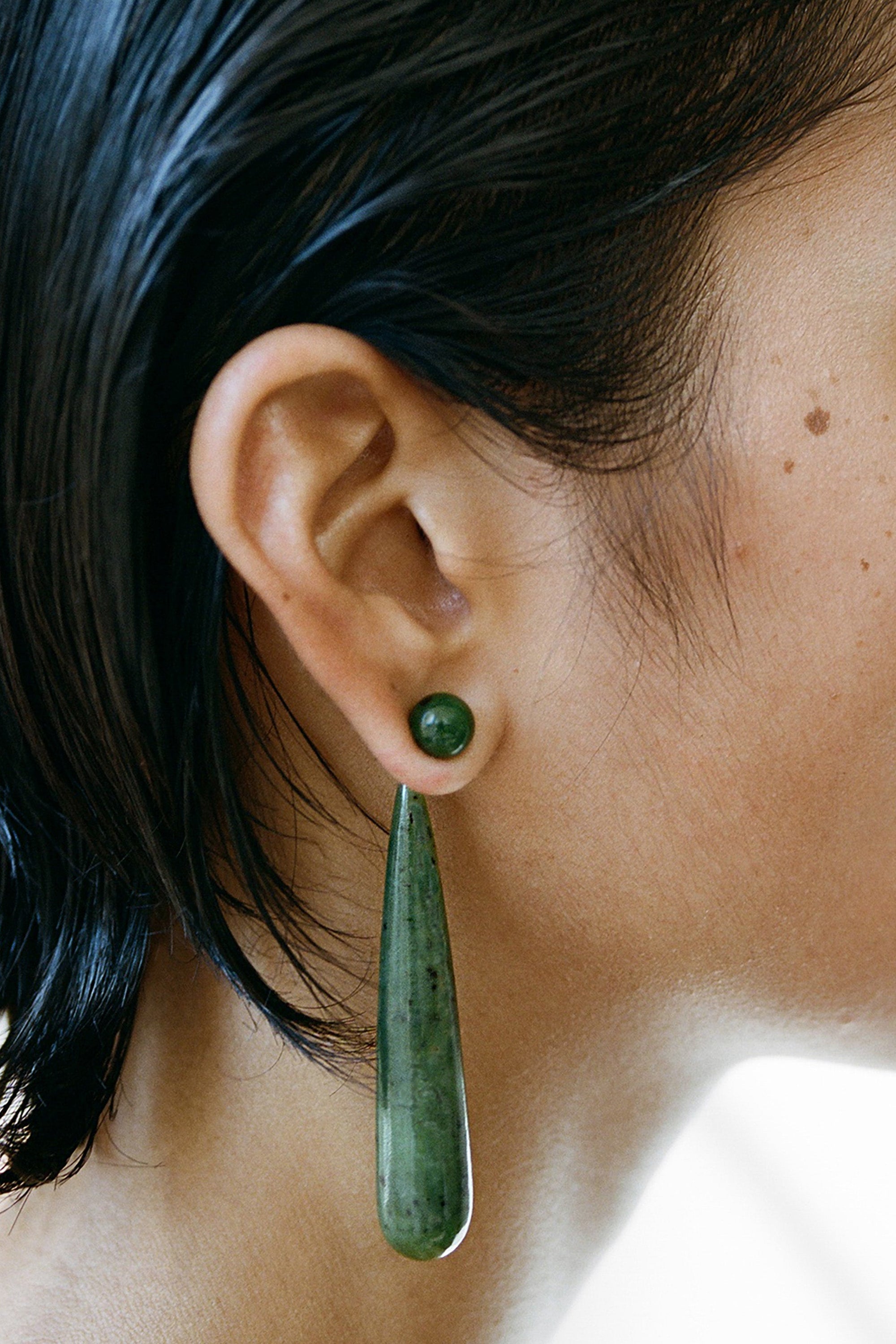 LARGE ANGELIKA EARRINGS IN JADE