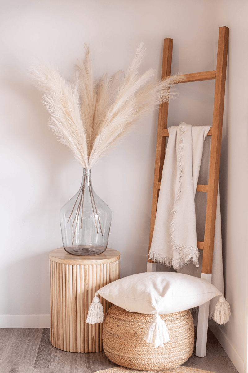 PAMPAS GRASS SIZE LARGE COLOUR CREAM ARTIFICIAL FAUX