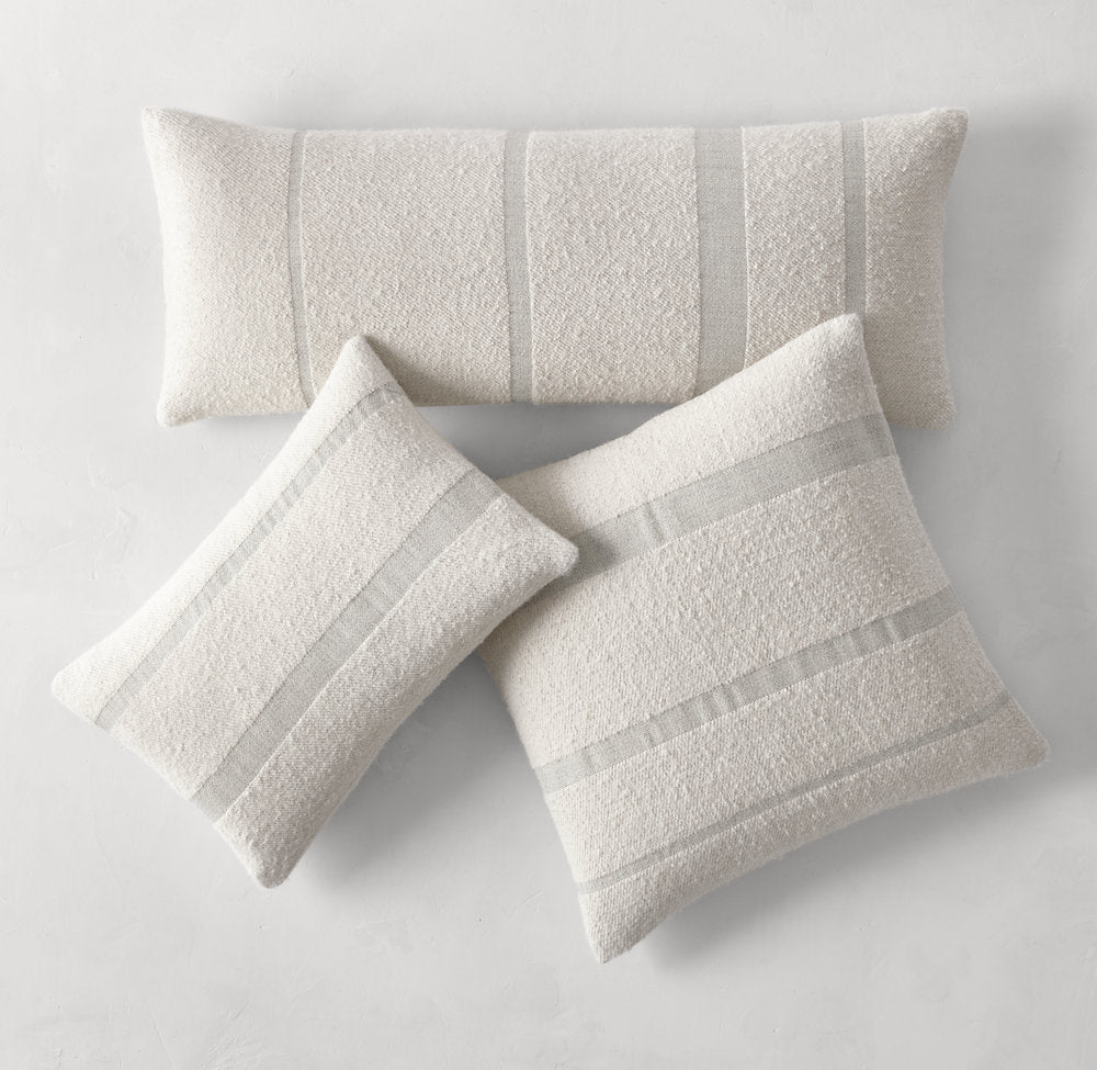 ALPACA BOUCLÉ TEXTURED STRIPE SHAM