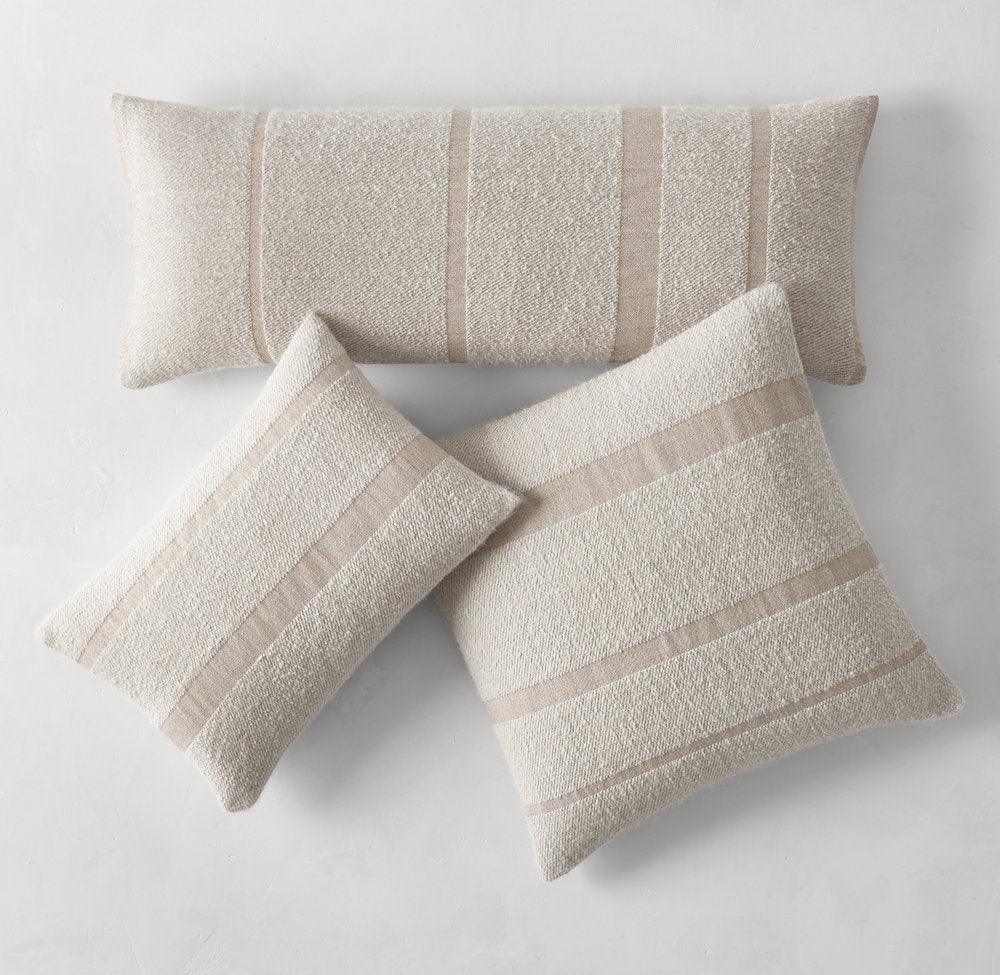 ALPACA BOUCLÉ TEXTURED STRIPE SHAM