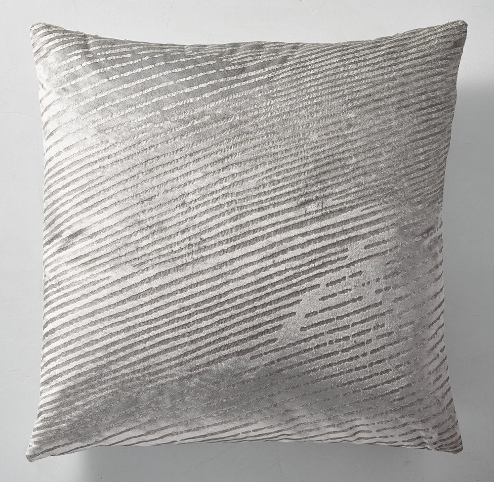 RATTI HAND-SCREENED VELVET DIAGONAL PILLOW COVER - SQUARE