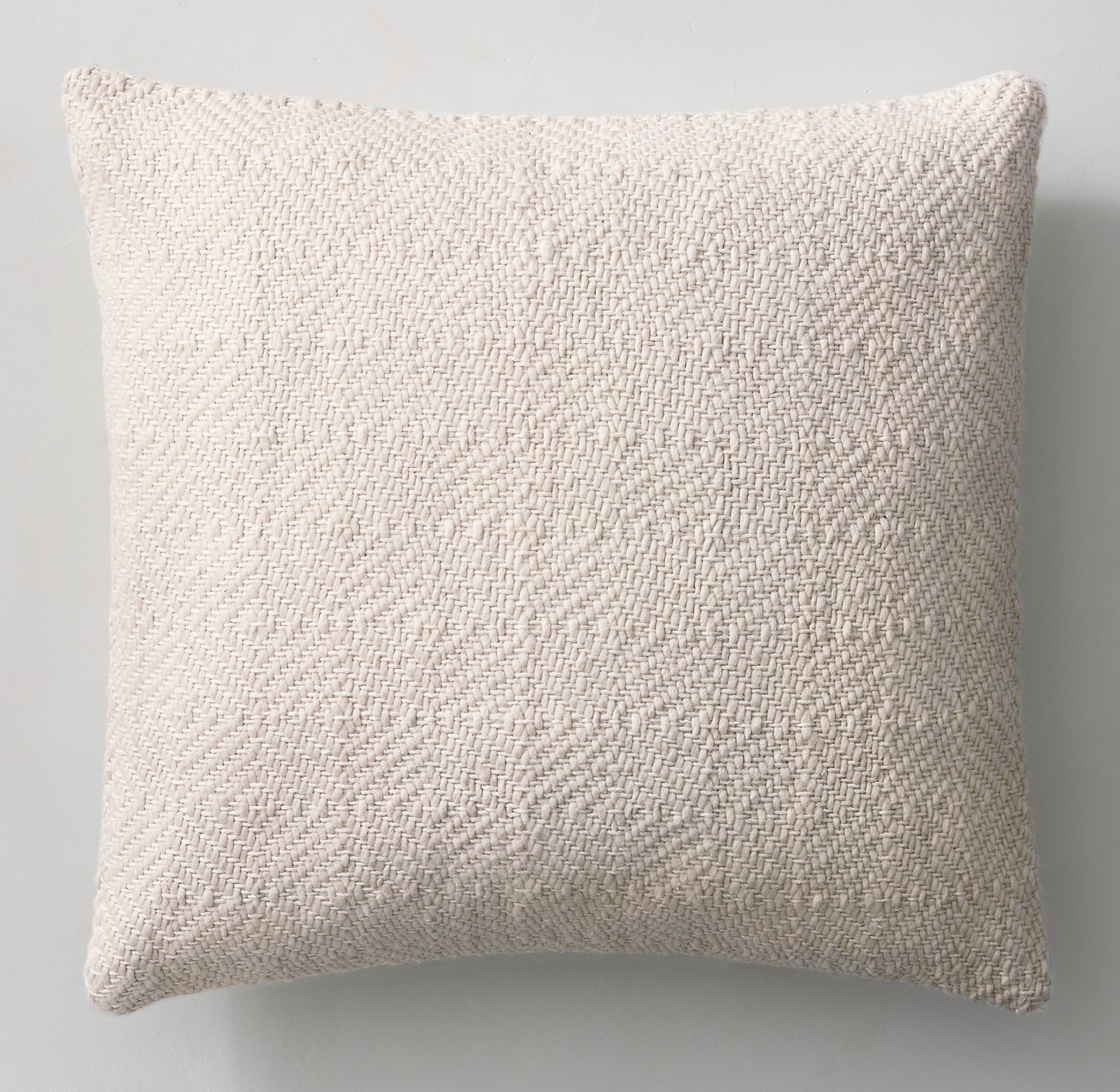 HANDWOVEN MERINO WOOL DIAMOND PILLOW COVER - SQUARE