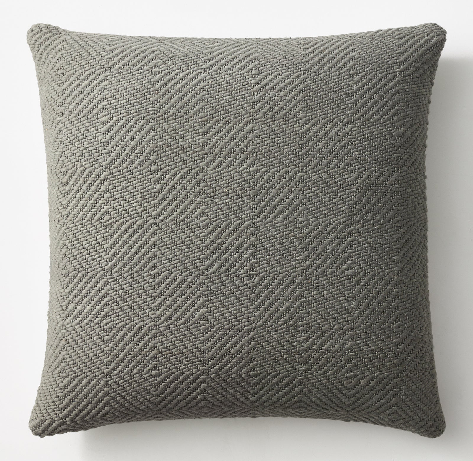 HANDWOVEN MERINO WOOL DIAMOND PILLOW COVER - SQUARE