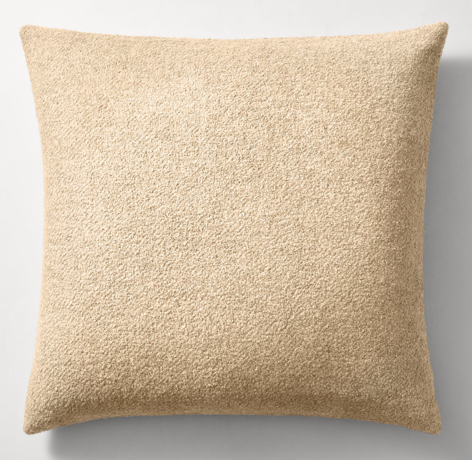 ALPACA & SILK FINE BOUCLÉ PILLOW COVER - SQUARE