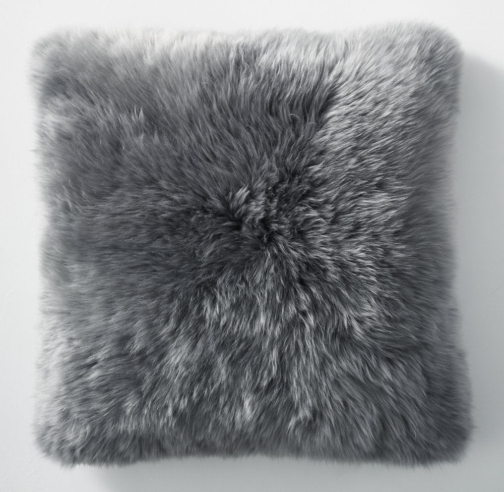 NATURAL SHEEPSKIN PILLOW COVER - SQUARE
