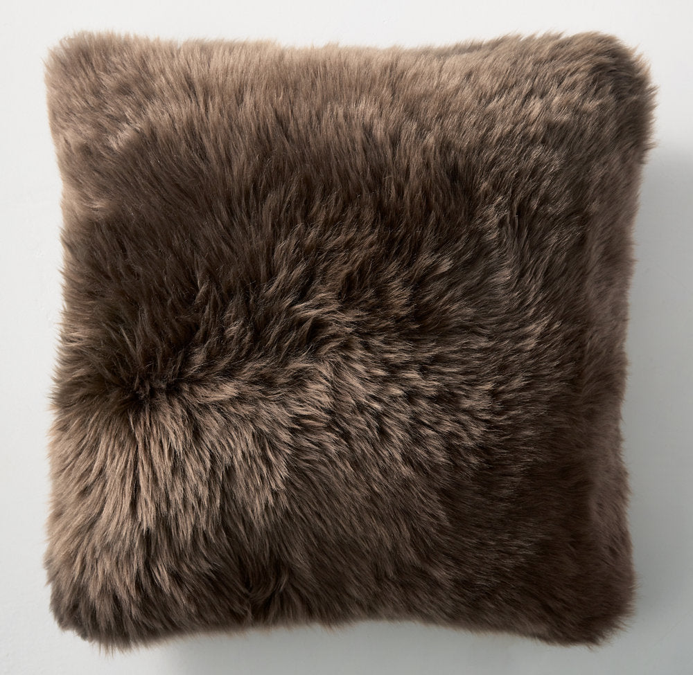 NATURAL SHEEPSKIN PILLOW COVER - SQUARE