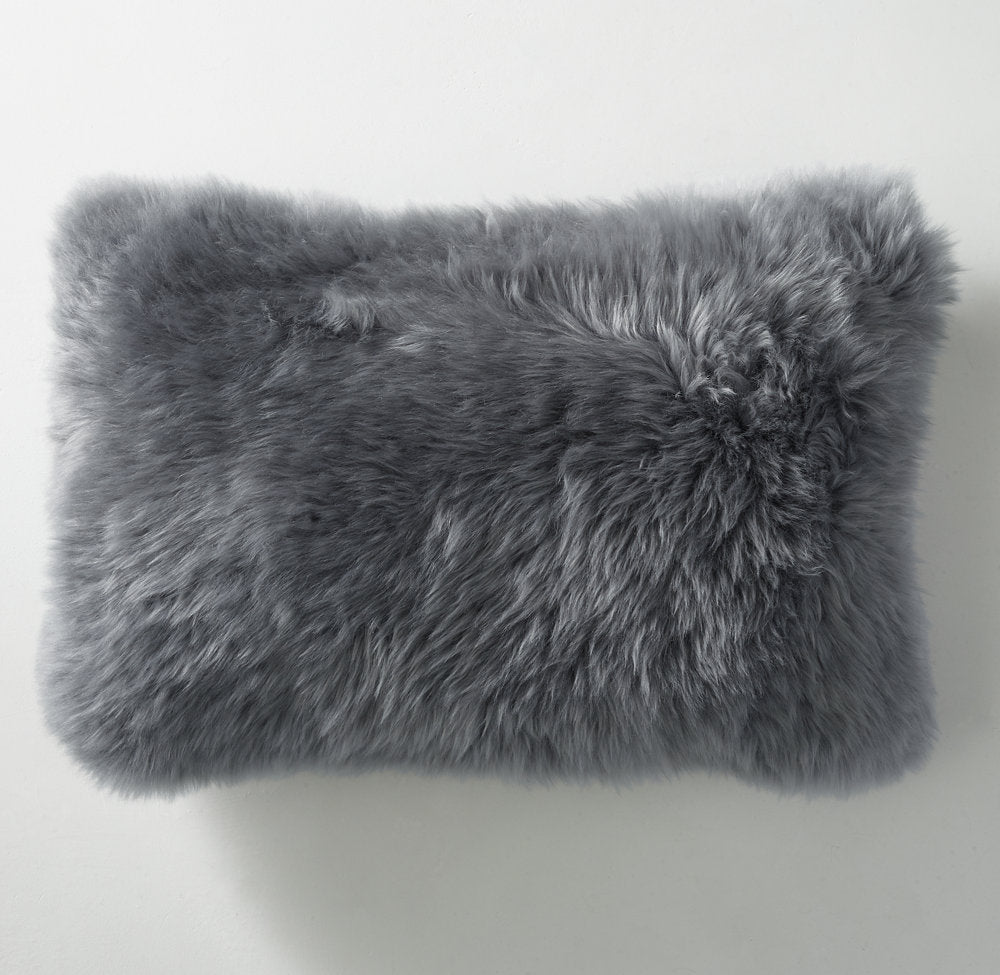 NATURAL SHEEPSKIN PILLOW COVER - LUMBAR