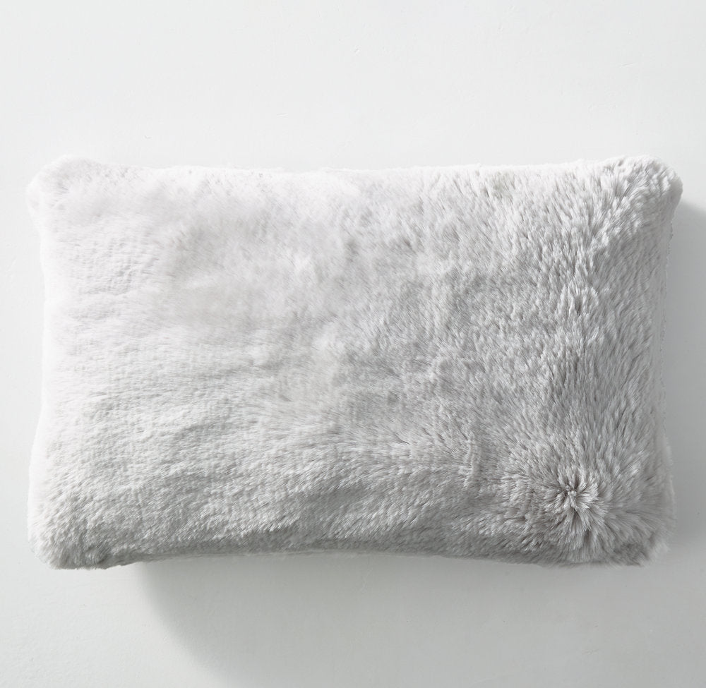 LAPIN ULTRA-FINE FAUX FUR PILLOW COVER - LUMBAR