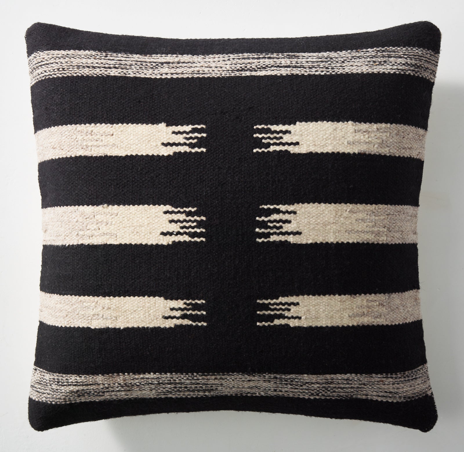 TETON MERINO WOOL ERASED STRIPE PILLOW COVER - SQUARE