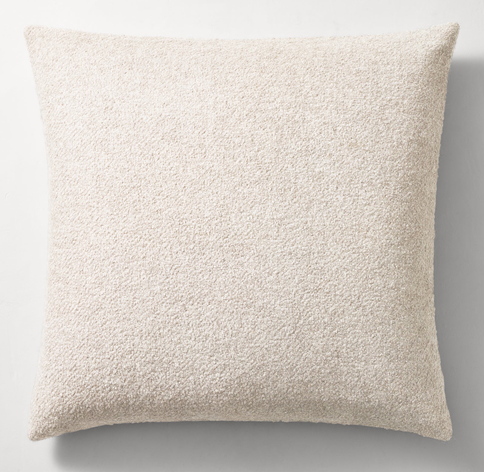 ALPACA & SILK FINE BOUCLÉ PILLOW COVER - SQUARE