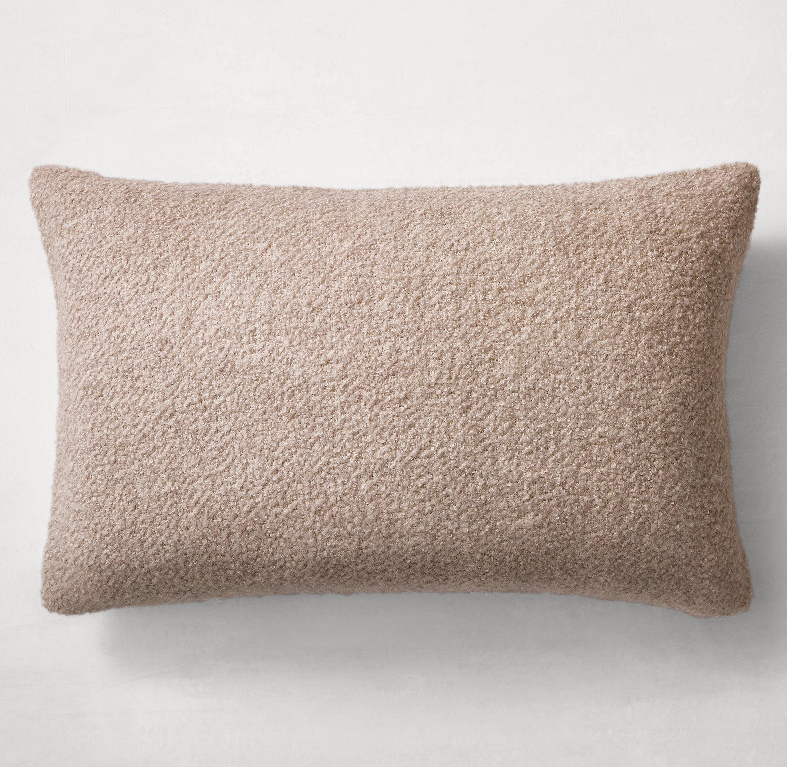 ALPACA & SILK FINE BOUCLÉ PILLOW COVER - LUMBAR