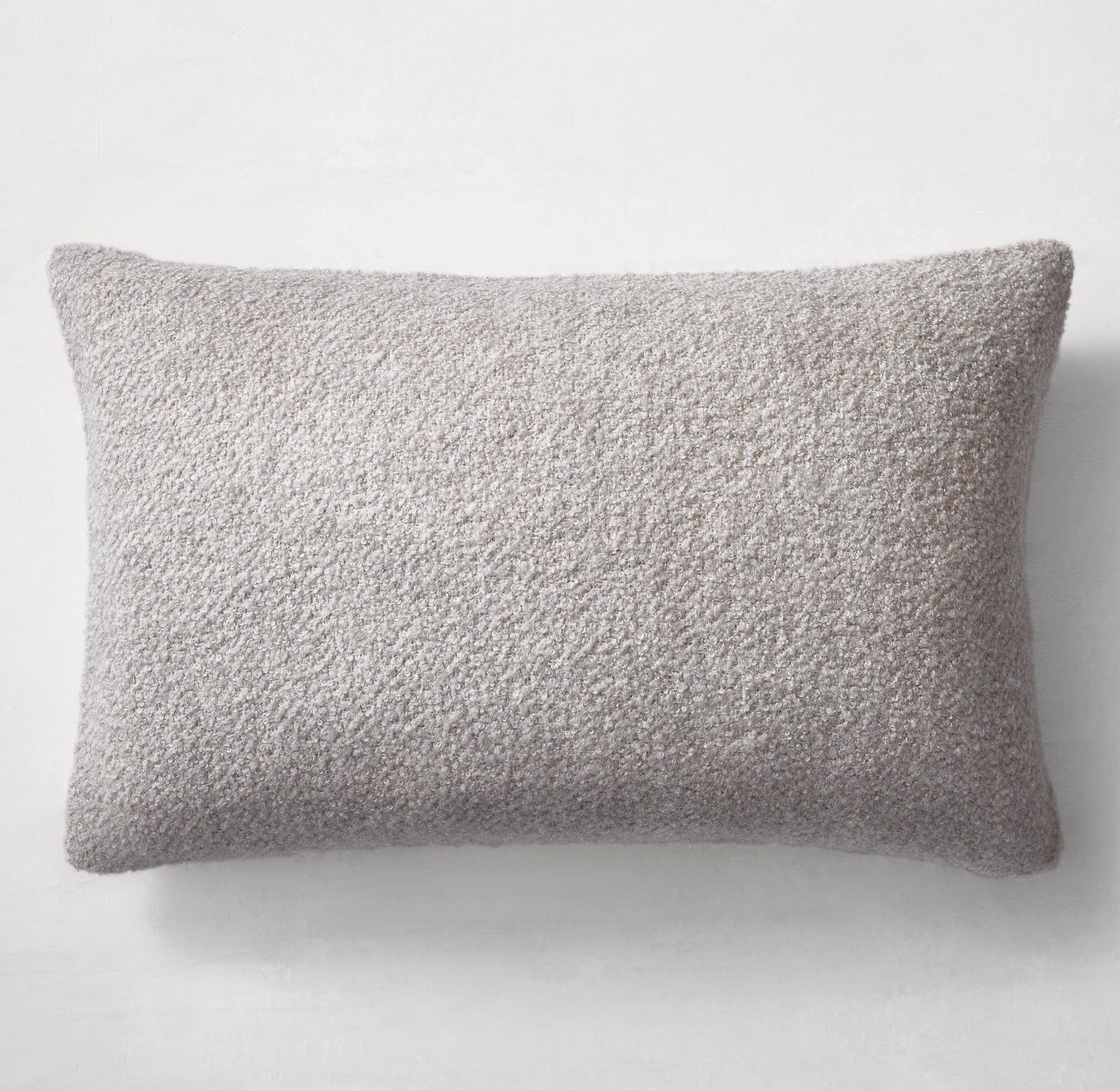 ALPACA & SILK FINE BOUCLÉ PILLOW COVER - LUMBAR