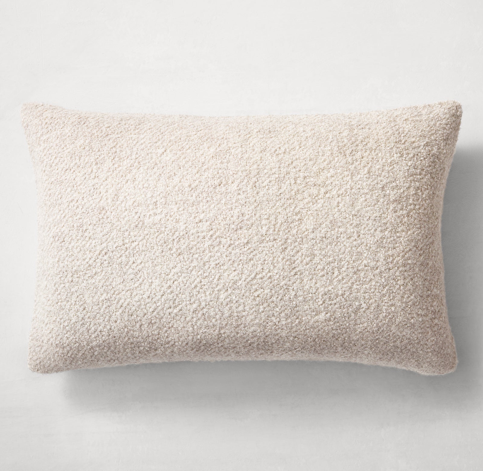 ALPACA & SILK FINE BOUCLÉ PILLOW COVER - LUMBAR