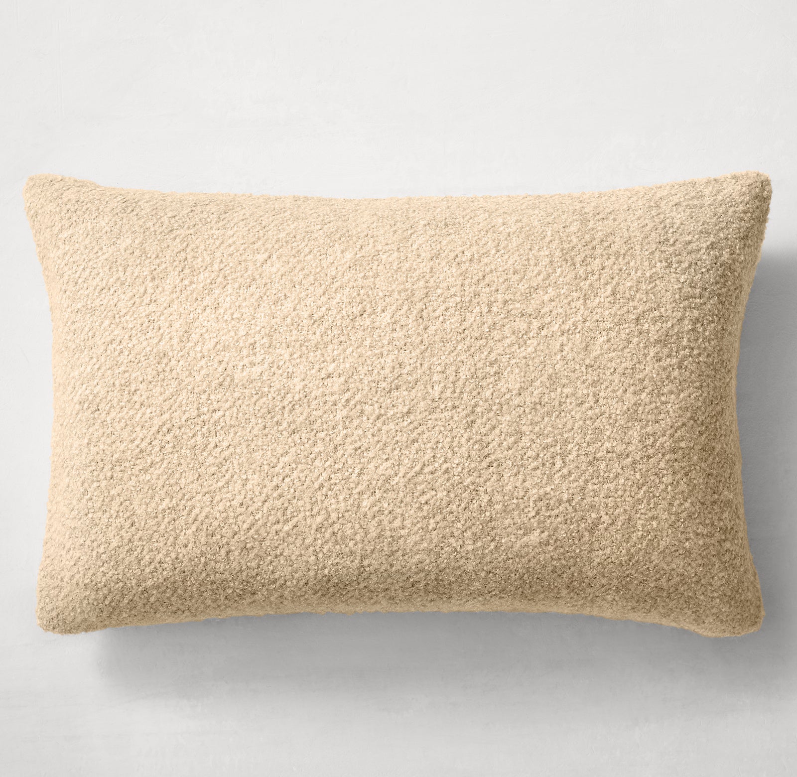 ALPACA & SILK FINE BOUCLÉ PILLOW COVER - LUMBAR