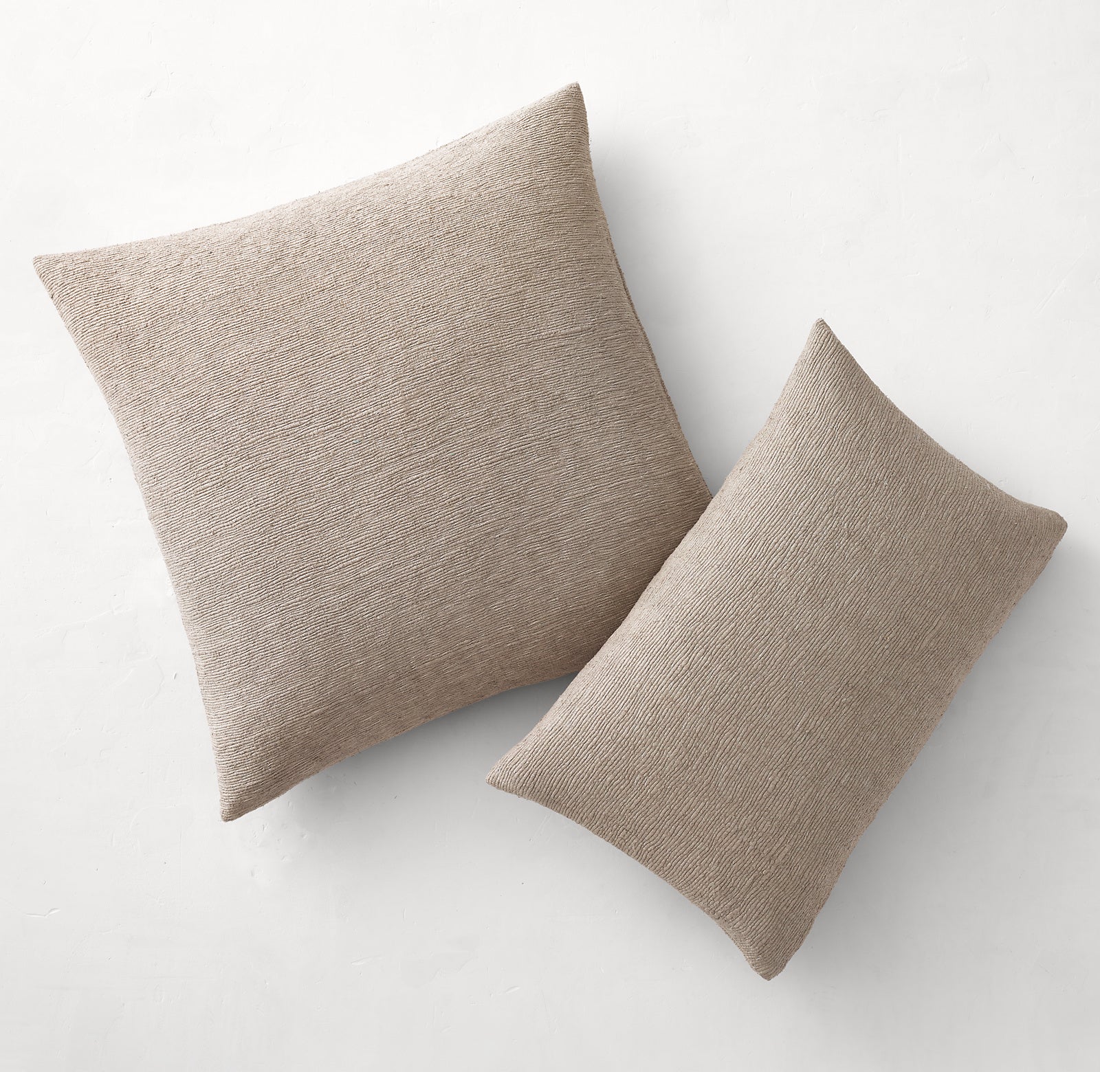 SETA RAW SILK FAILLE PILLOW COVER - LUMBAR
